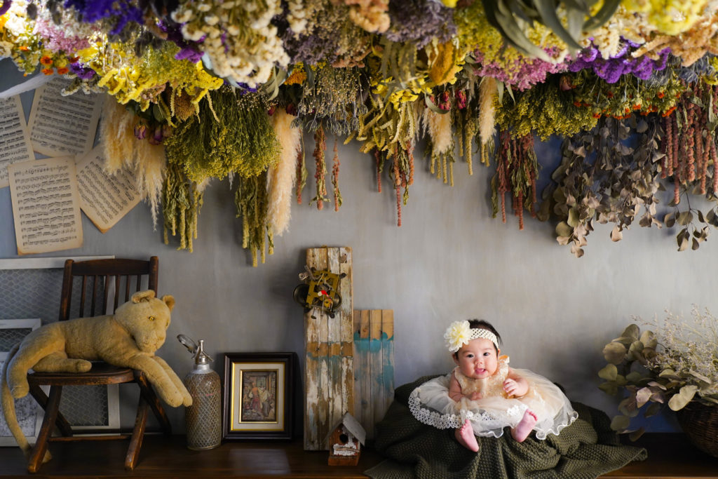 おしゃれフォトスタジオのお宮参りフォト 愛知県名古屋市 清須市のおしゃれフォトスタジオ家族日和