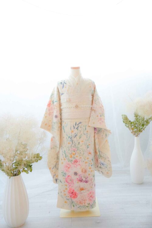 フォトスタジオ家族日和名古屋店の753女の子、7歳着物衣装