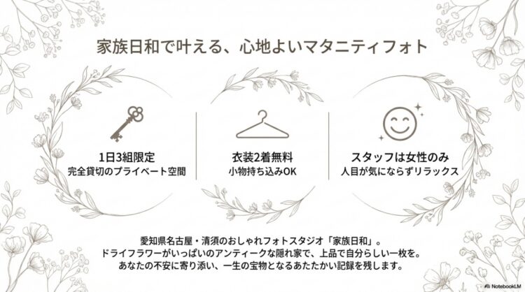 「家族日和」で叶える、心地よいマタニティフォト