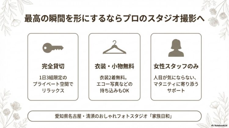 最高の瞬間を形にするなら家族日和のスタジオ撮影へ